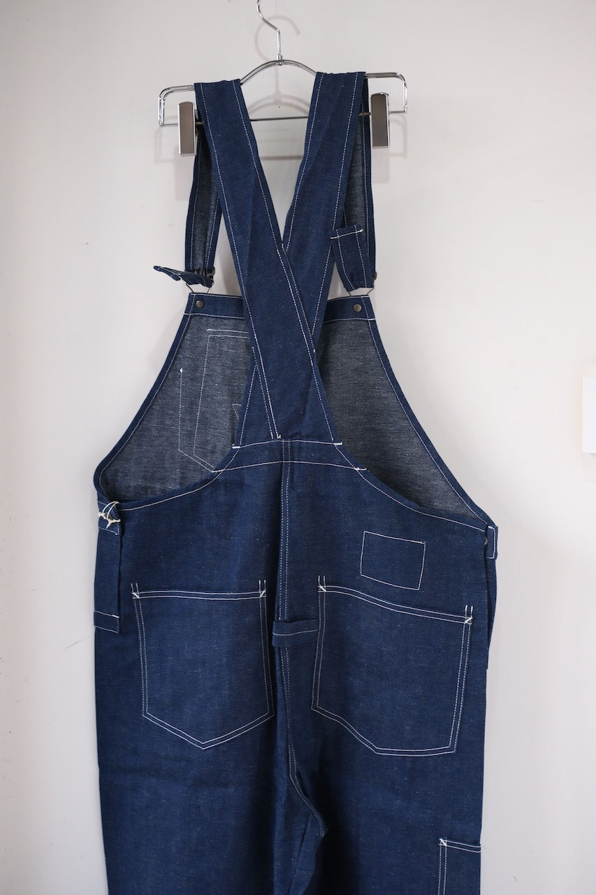DAPPERS CLASSICAL RAILROADER BIB OVERALLS COVERT DENIM LOT1428