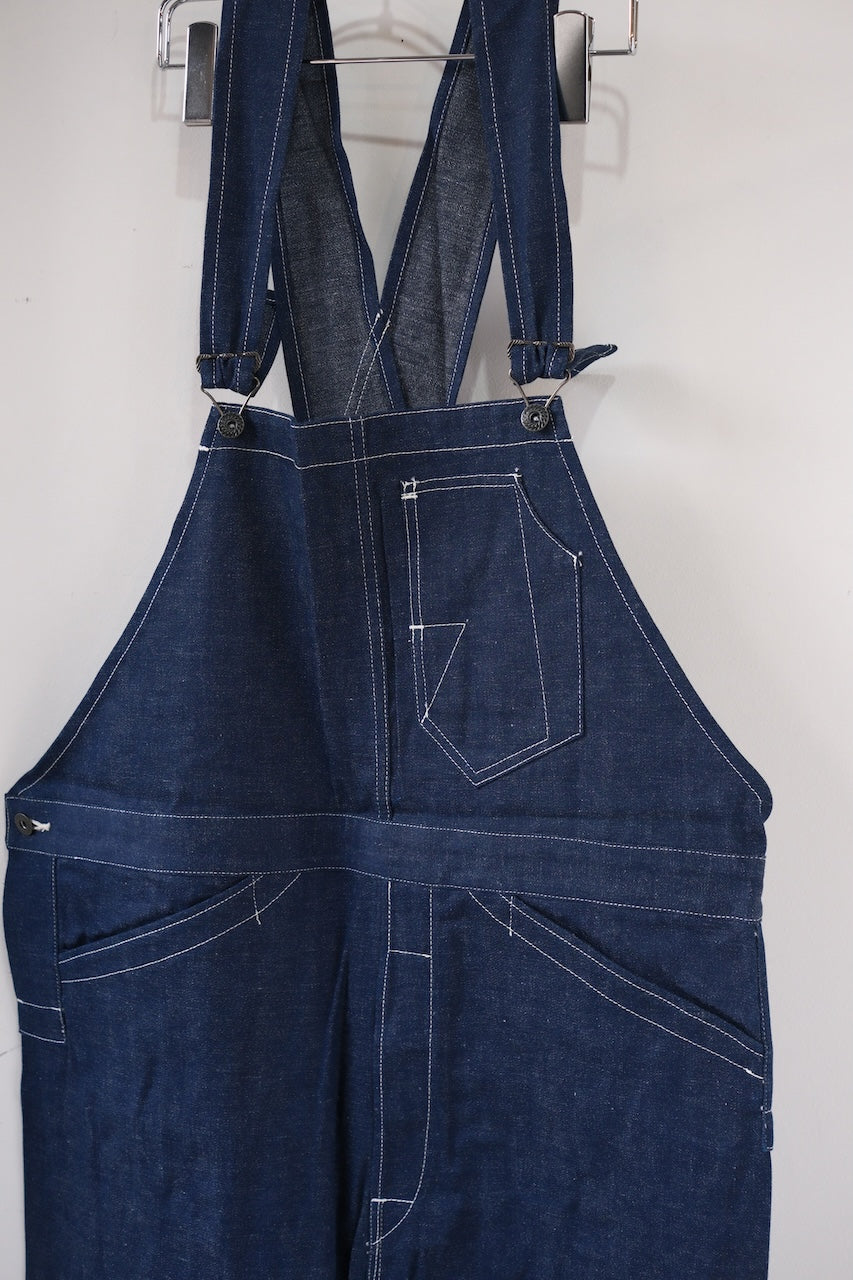 DAPPERS CLASSICAL RAILROADER BIB OVERALLS COVERT DENIM LOT1428