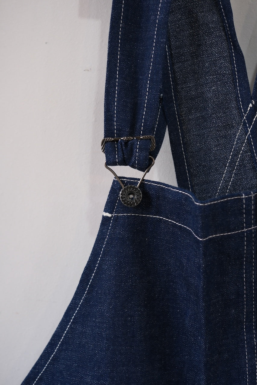 DAPPERS CLASSICAL RAILROADER BIB OVERALLS COVERT DENIM LOT1428