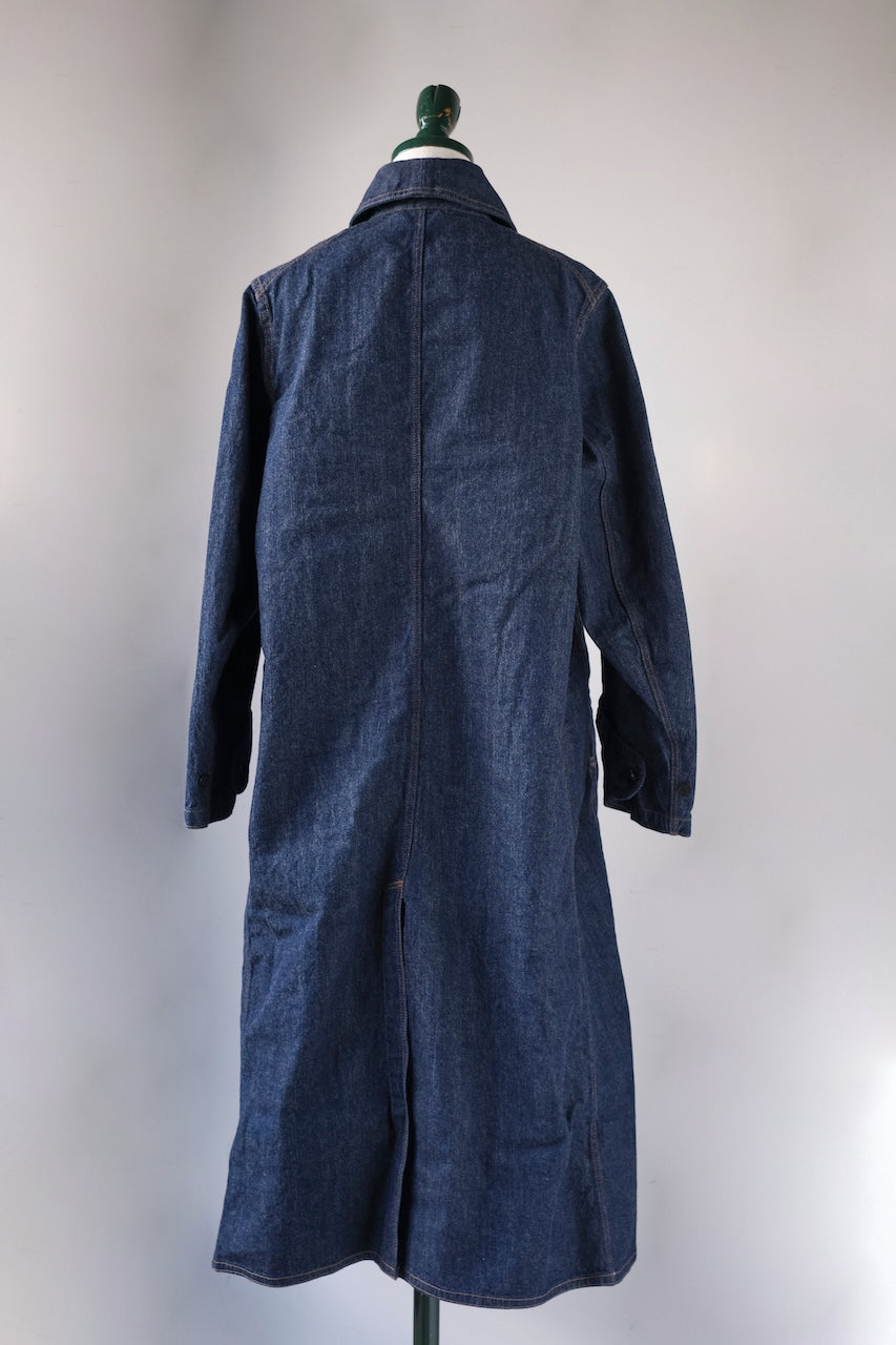 BLACK SIGN 1930 HITMAN COAT DARK INDIGO – grandguignol