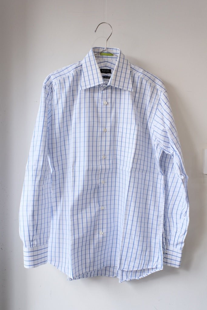 PAUL SMITH COLLECTION GRAPH CHECK DRESS SHIRT