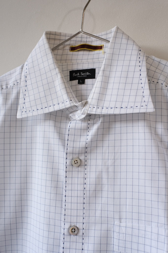 PAUL SMITH COLLECTION GRAPH CHECK DRESS SHIRT