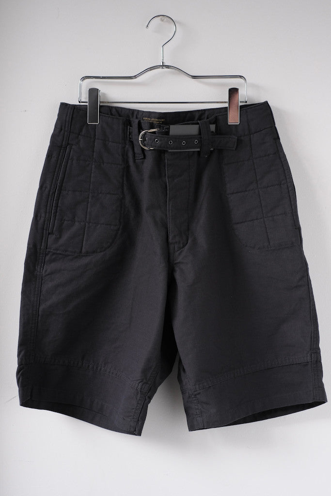 BLACK SIGN SIDE PADDED ATHLETIC SHORTS