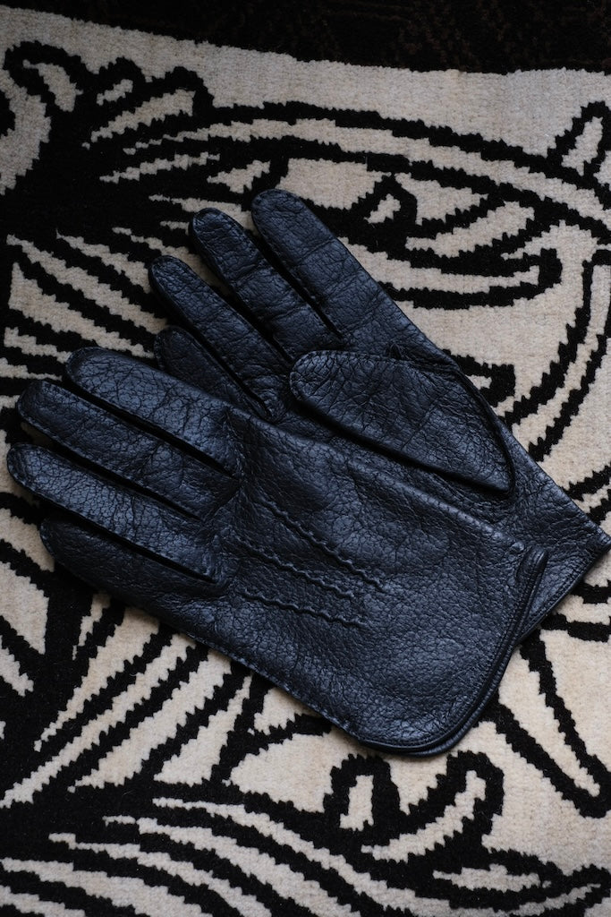 DENTS YAMANE DELUXE別注 PECCARY GLOVE SILK LINING