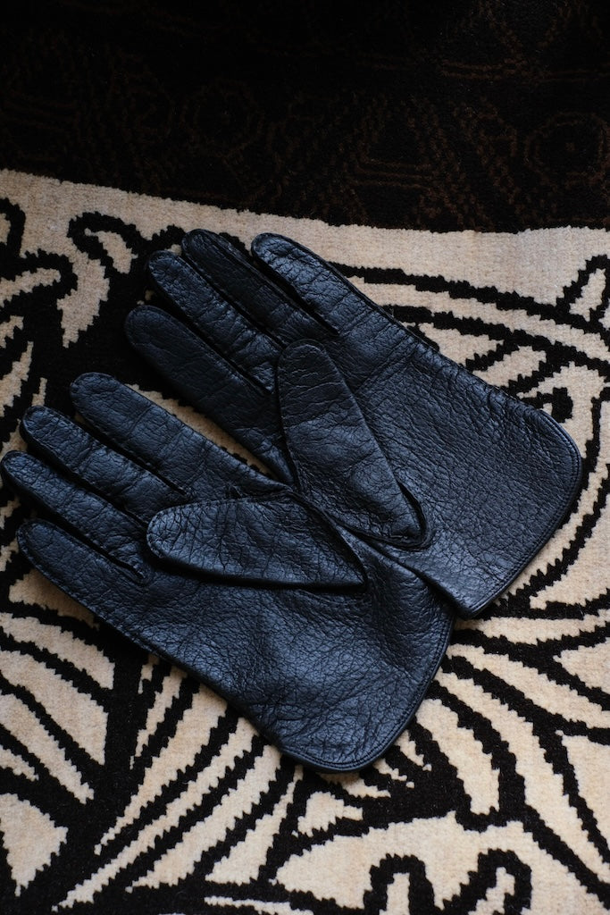 DENTS YAMANE DELUXE別注 PECCARY GLOVE SILK LINING