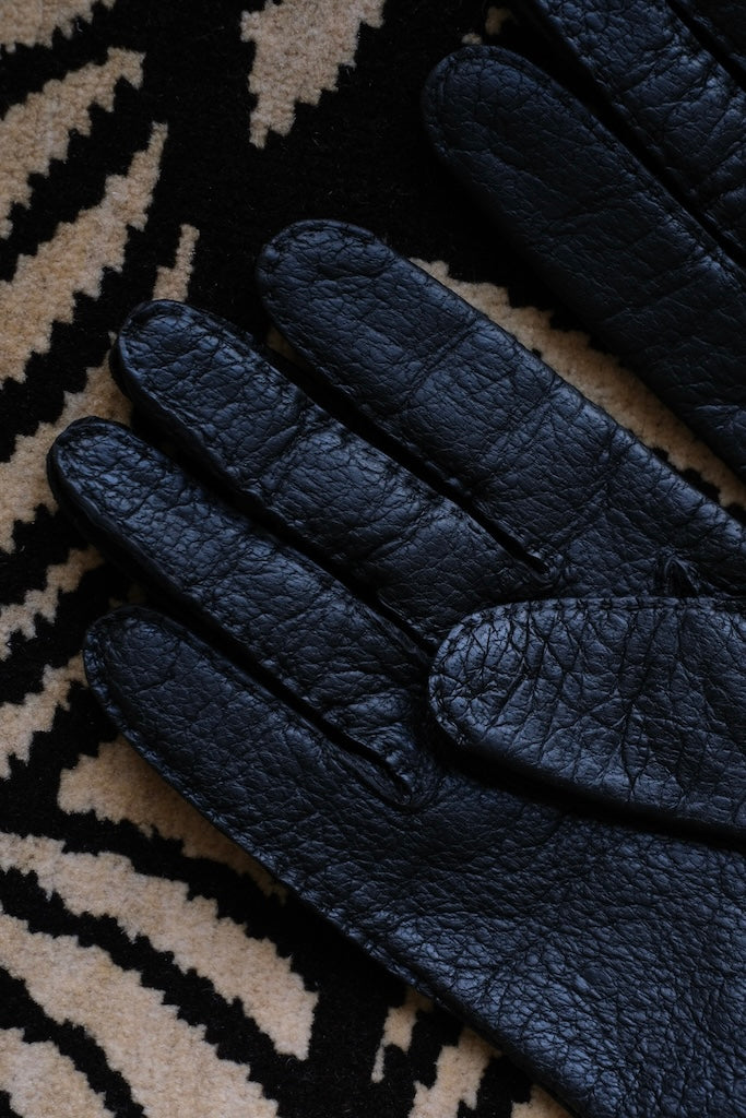 DENTS YAMANE DELUXE別注 PECCARY GLOVE SILK LINING