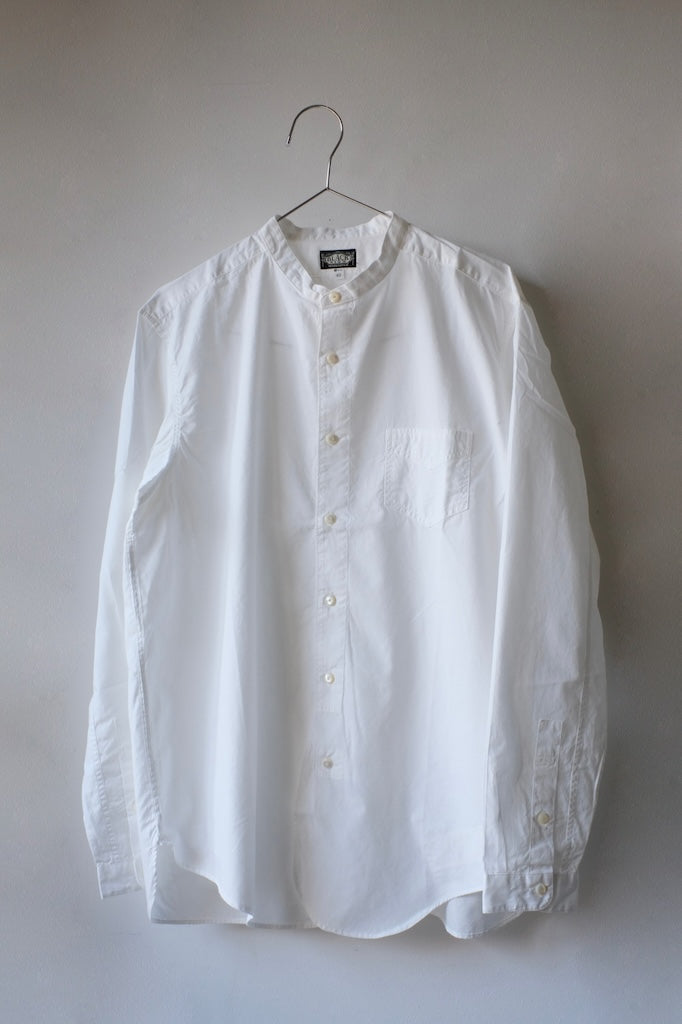 BLACK SIGN BAND COLLAR IMMIGRANT SHIRT