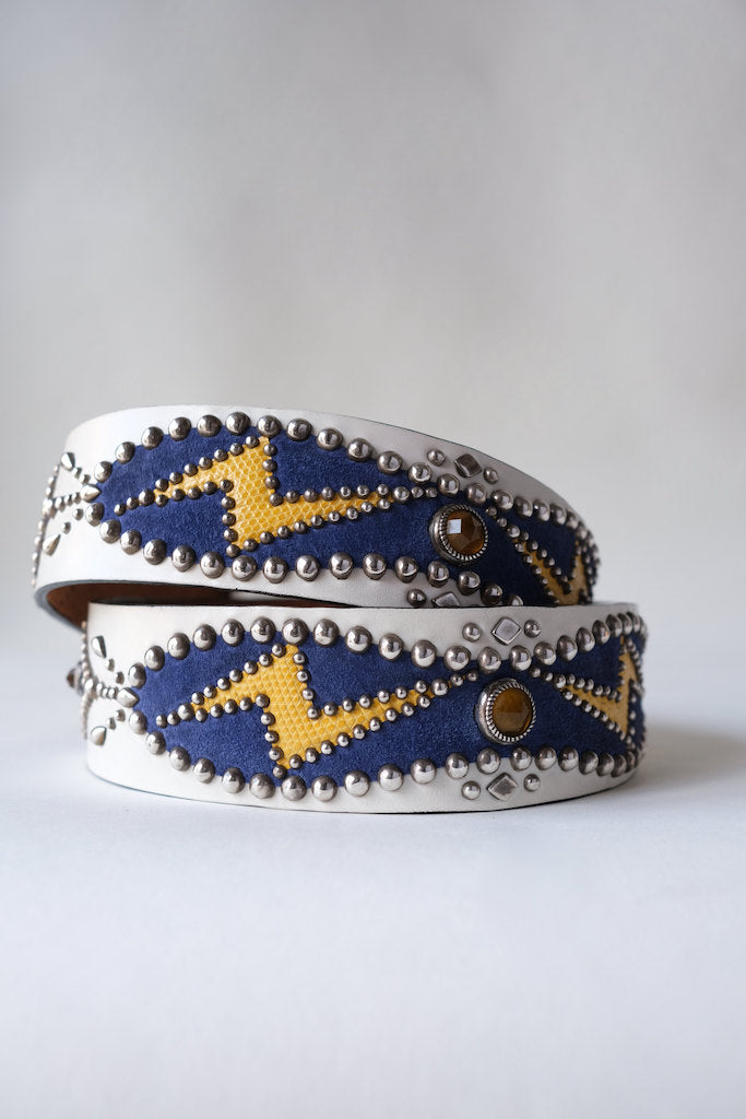 ROFさんのスタッズベルト LIGHTNING DESIGN