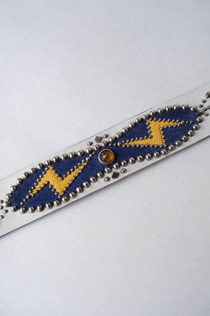 ROFさんのスタッズベルト LIGHTNING DESIGN