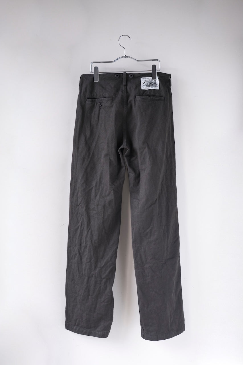 DAPPERS CLASSICAL 40s STYLE FRISKO PANTS TYPE WW2 INK BLACK DENIM