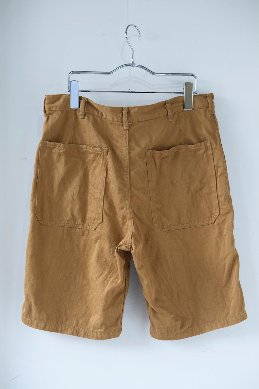 DAPPERS CLASSICAL MILITARY WORK SHORTS BEIGE TWILL