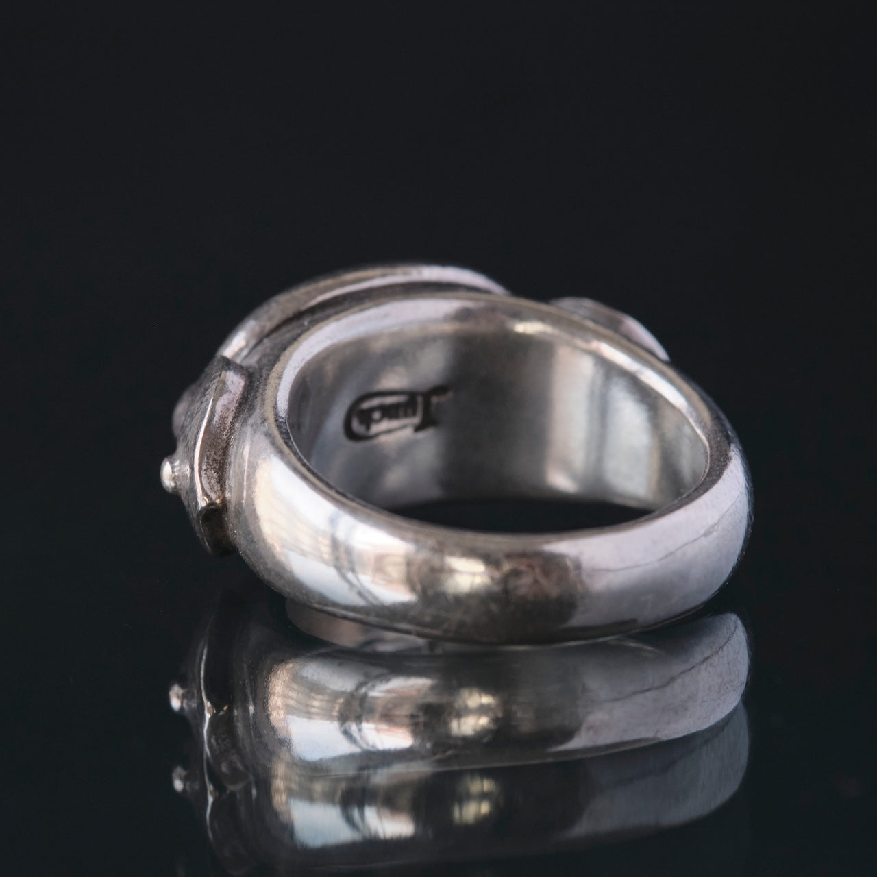 LYNCH SILVER SMITH ANCHOR RING(L)