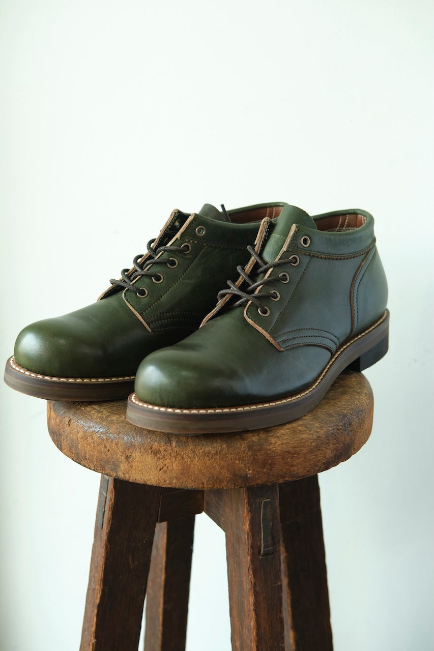 ROLLING DUB TRIO COUPEN GREEN HORSEHIDE