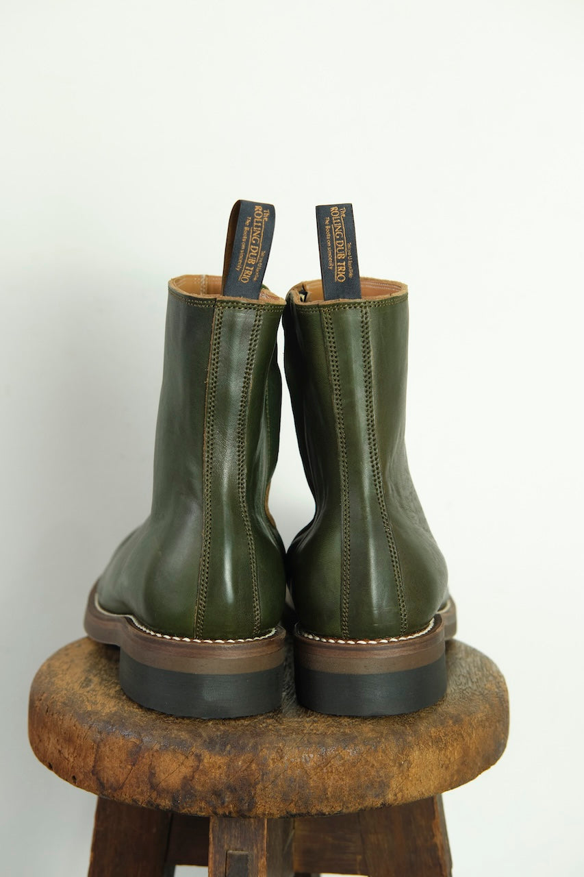 ROLLING DUB TRIO CASPER GREEN HORSEHIDE