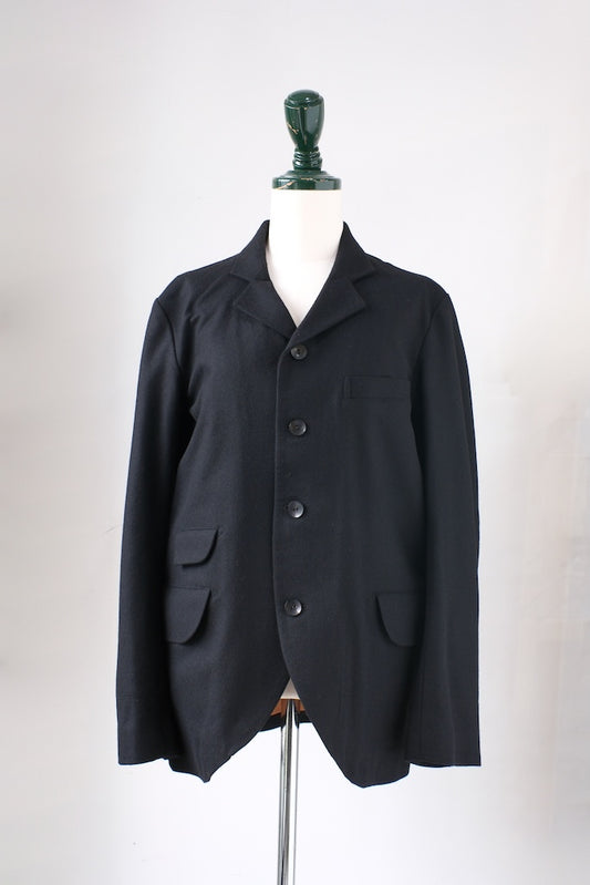 BLACK SIGN BLACK WOOL BUTLER JACKET