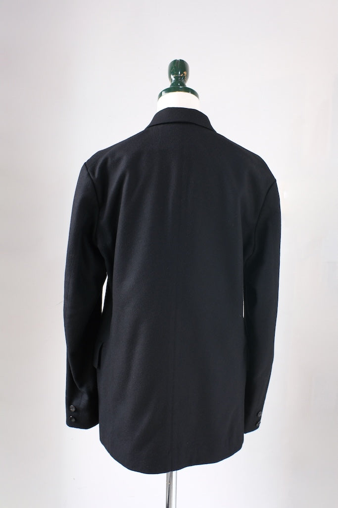 BLACK SIGN BLACK WOOL BUTLER JACKET