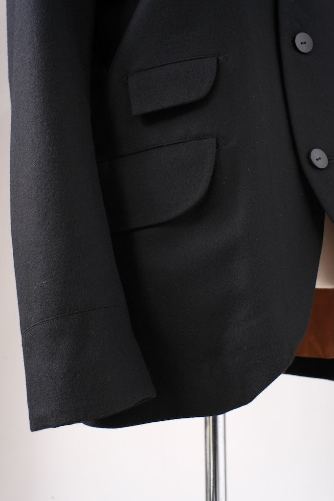 BLACK SIGN BLACK WOOL BUTLER JACKET