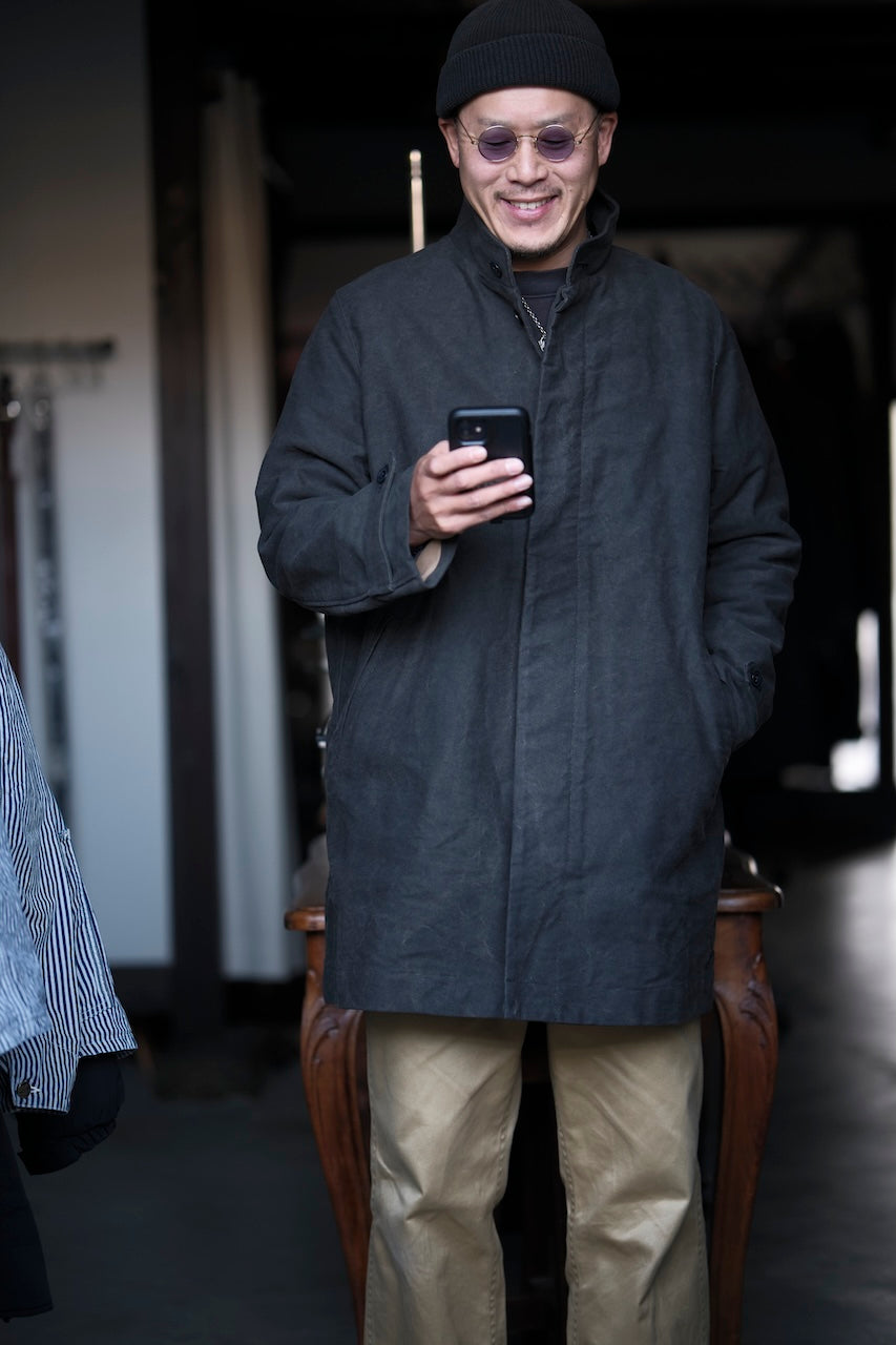 DJANGO ATOUR CLASSIC MOLESKIN SHOEMAKERS COAT