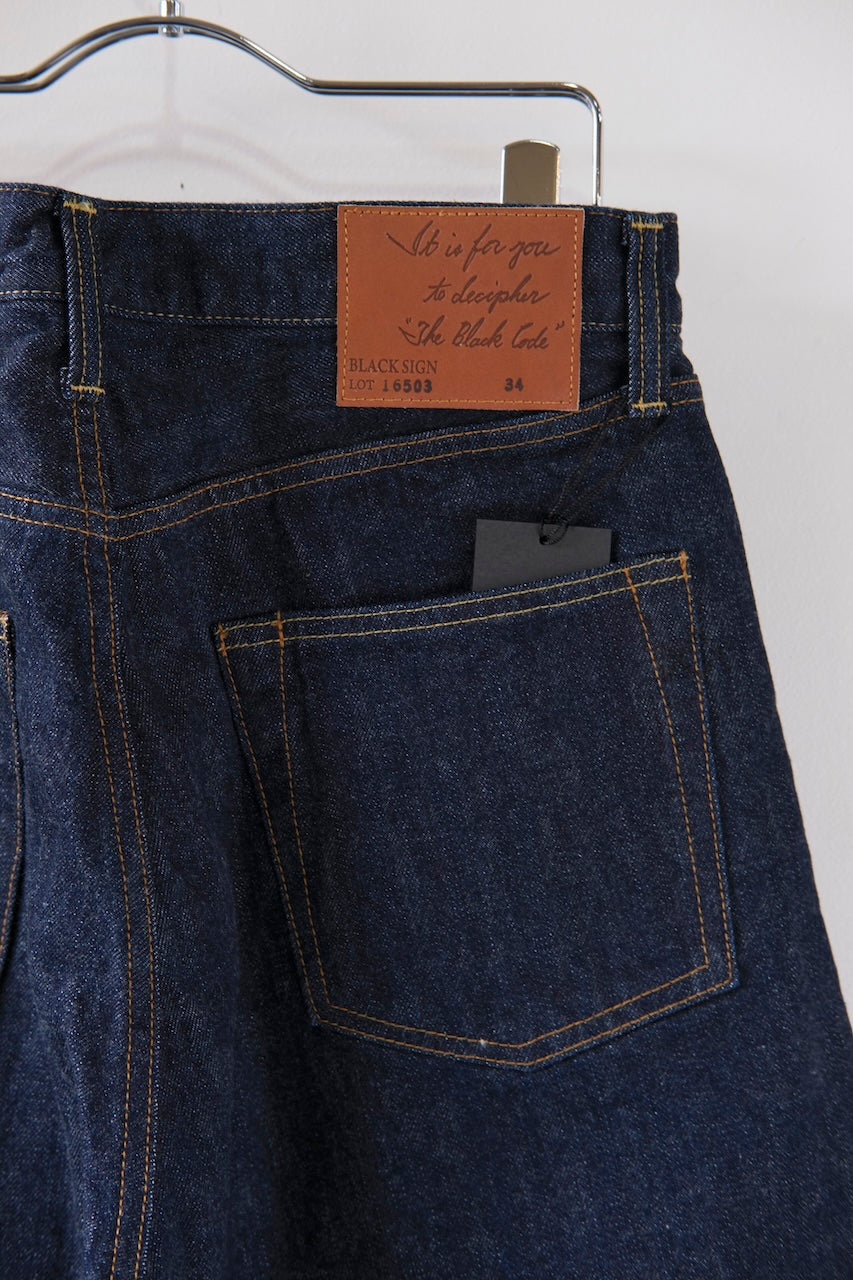 BLACK SIGN BS DENIM PANTS