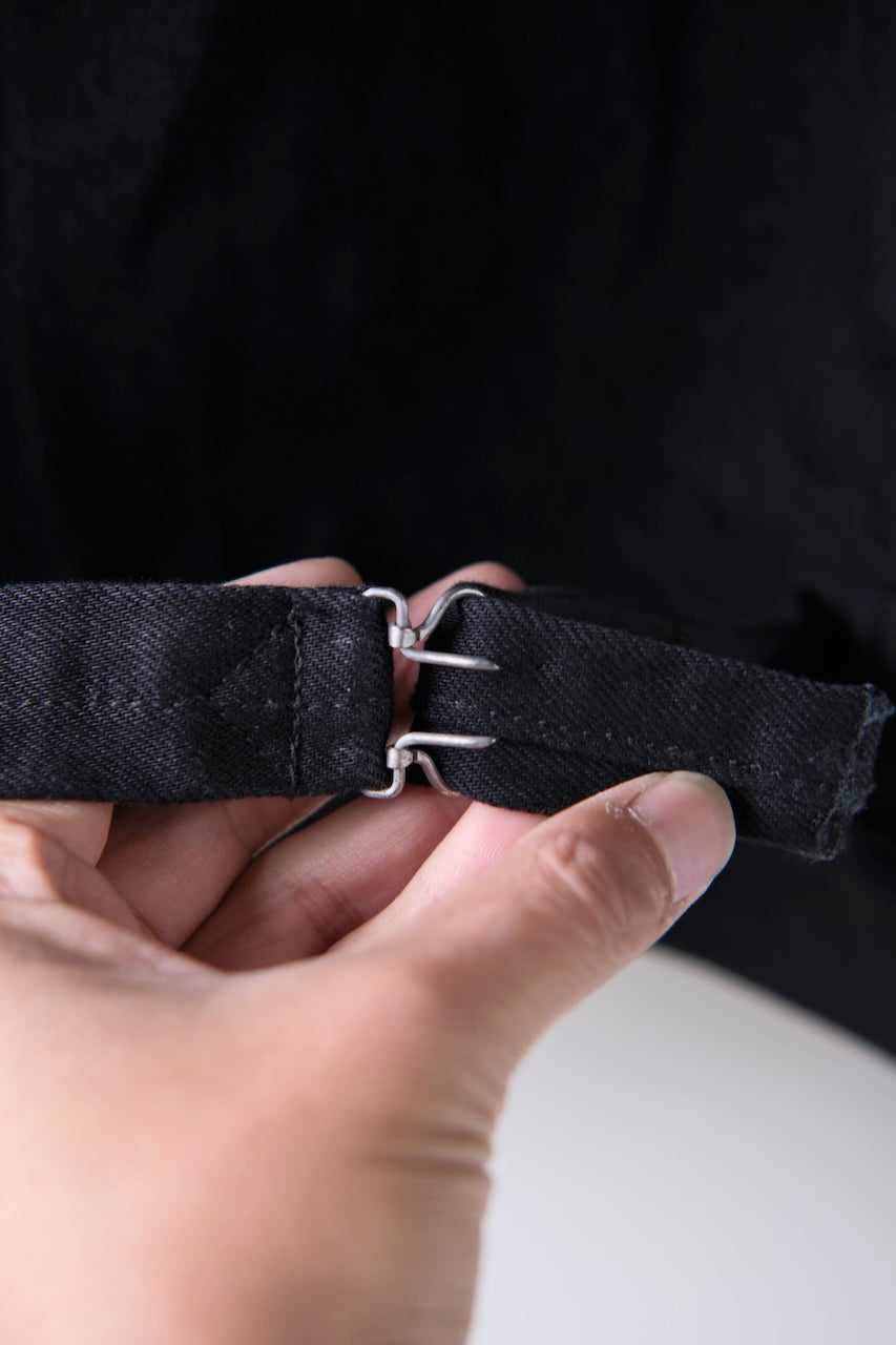 BLACK SIGN 15oz BLACK DENIM PLEATS JKT