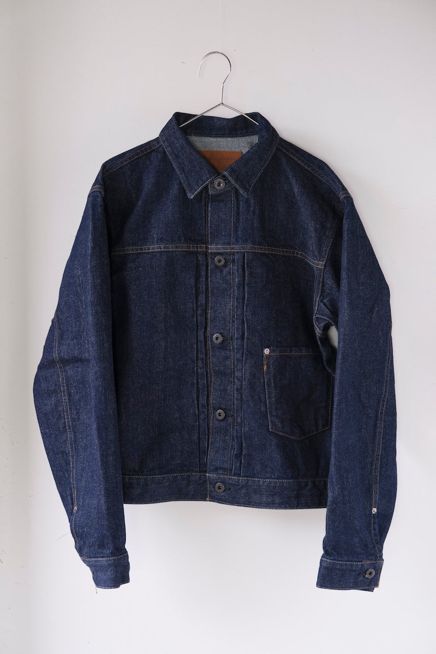 BLACK SIGN 14oz DENIM PLEATS JKT