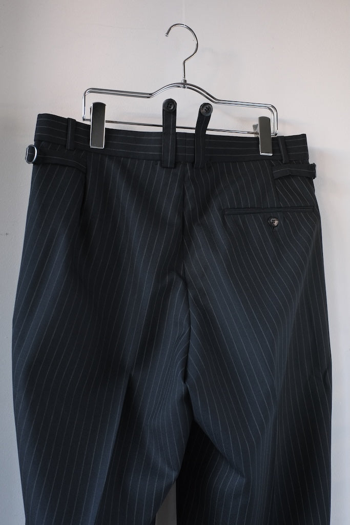 BLACK SIGN 1930s DRESS TROUSERS STRIPE