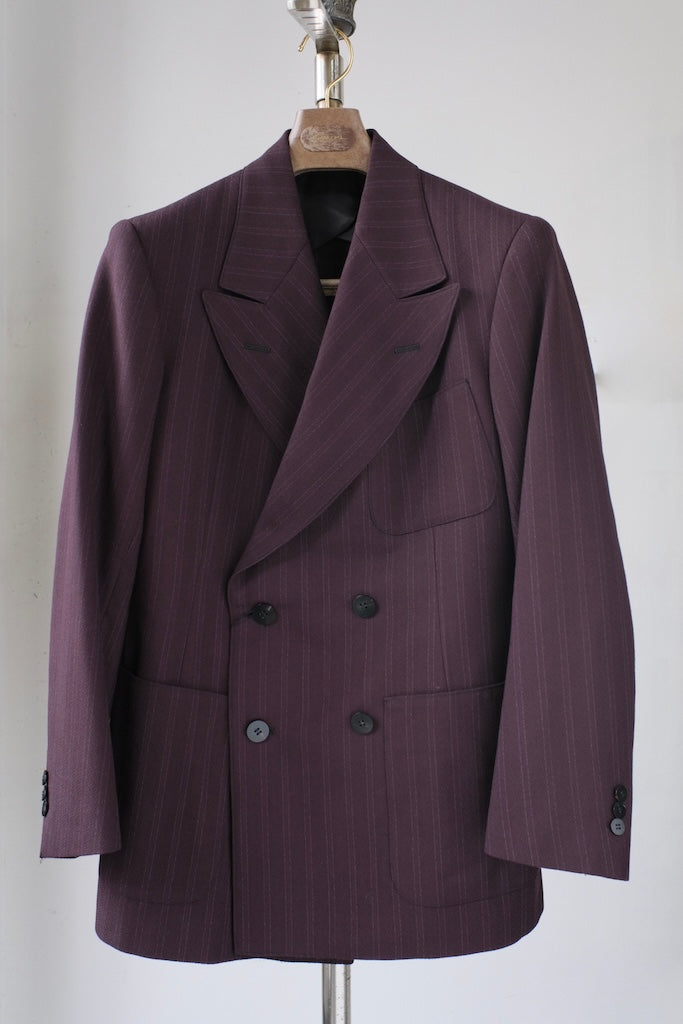 BLACK SIGN DOUBLE BREASTED SUITS BORDEAUX