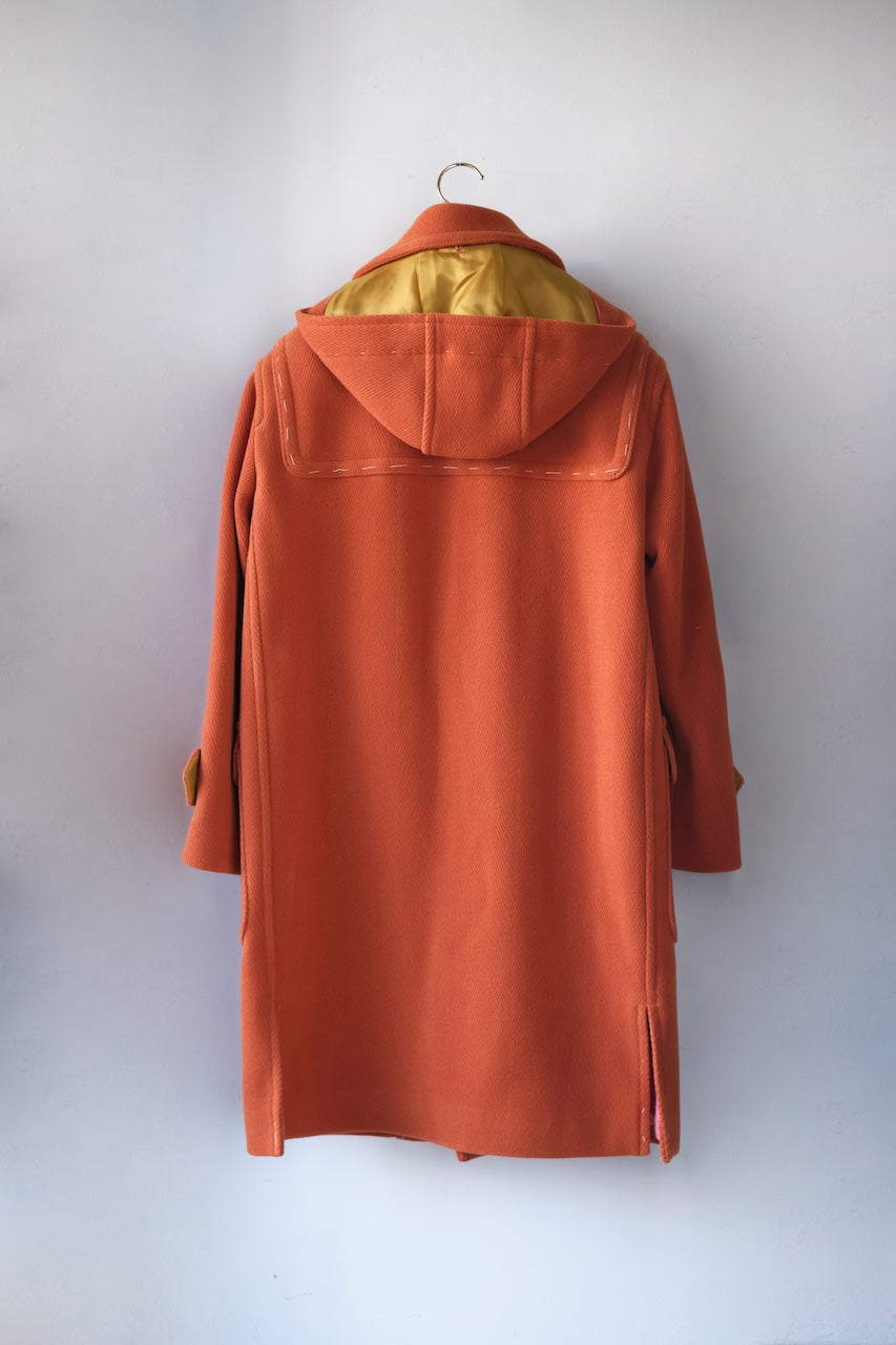 lacquer&c CHEVRON DUFFLE COAT ORANGE