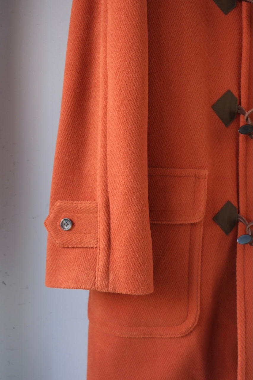 lacquer&c CHEVRON DUFFLE COAT ORANGE