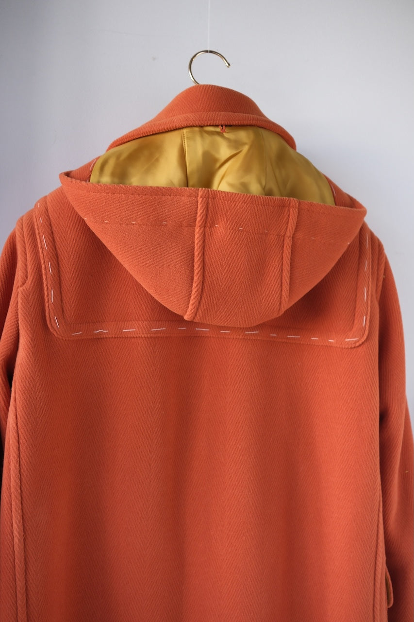 lacquer&c CHEVRON DUFFLE COAT ORANGE