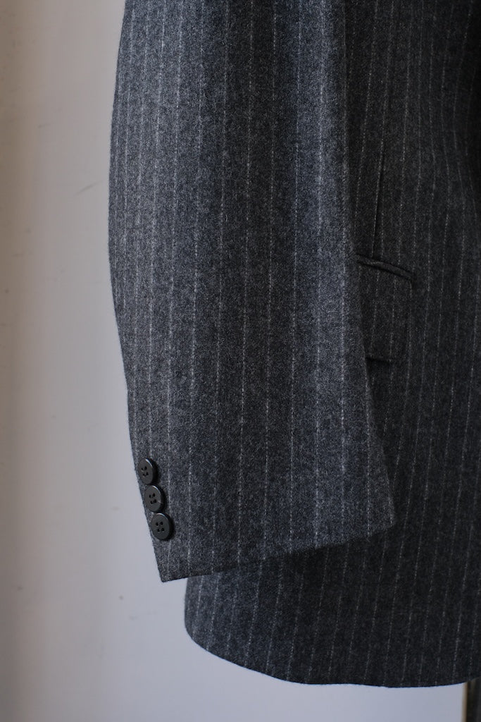 BLACK SIGN MAX SUITS GRAY FLANNEL