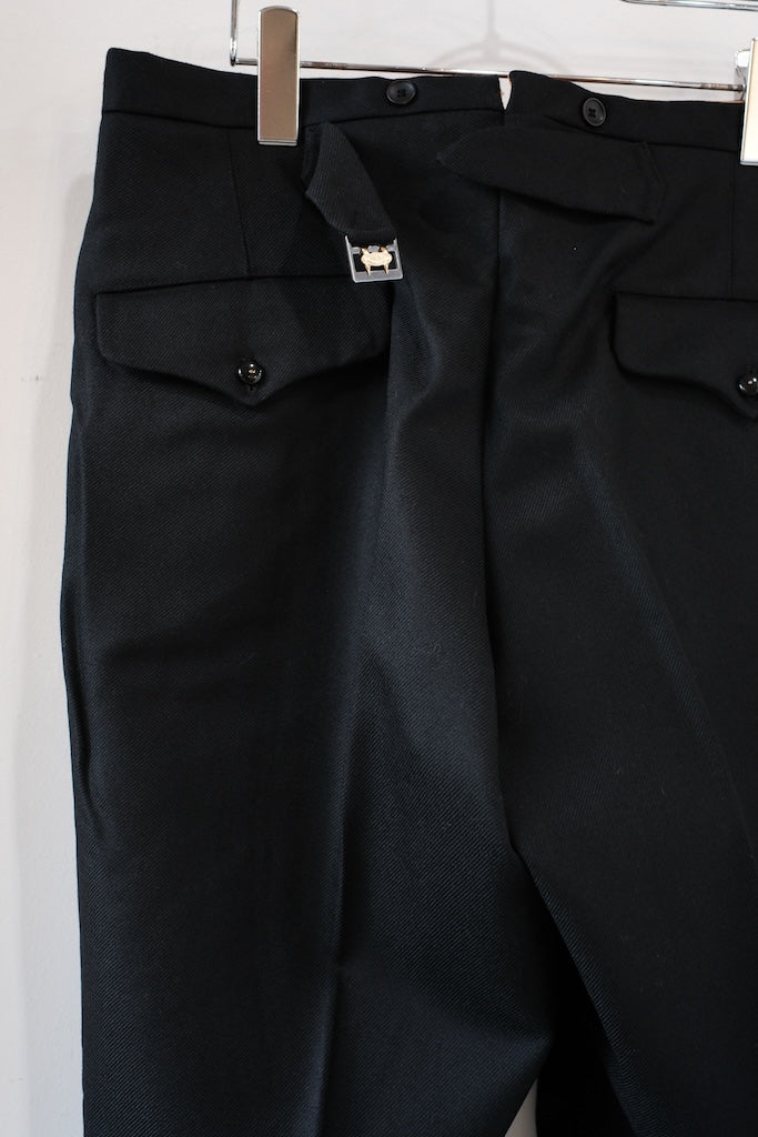 BLACK SIGN ARMY SERGE BUTLER PANTS