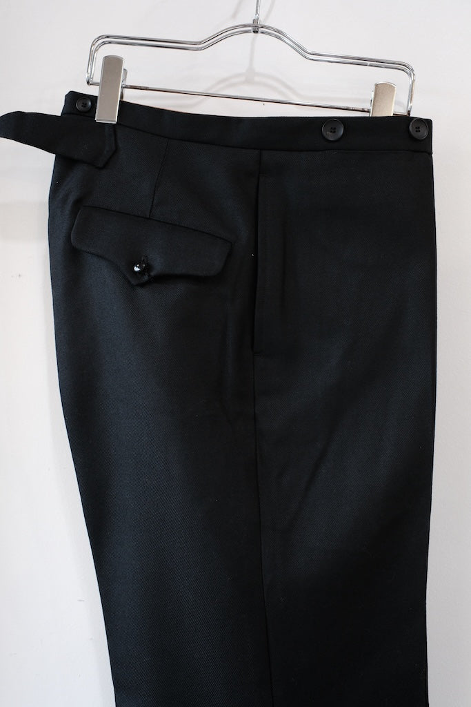 BLACK SIGN ARMY SERGE BUTLER PANTS