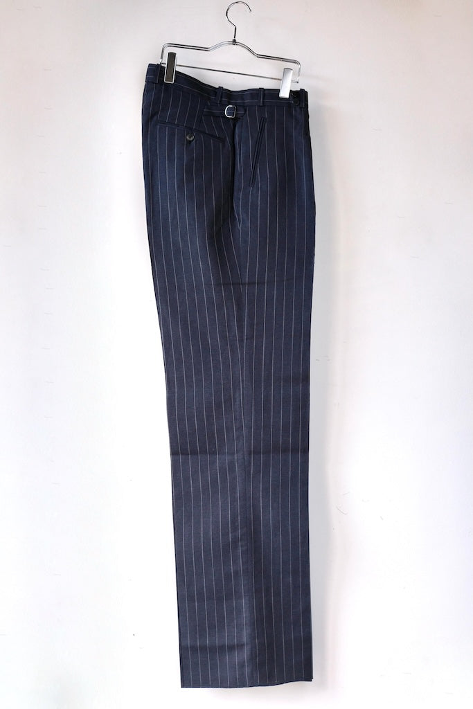 BLACK SIGN 1930s PENCIL STRIPE DRESS TROUSERS