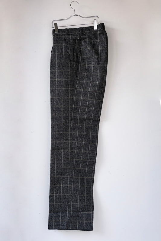 BLACK SIGN 1930s BOSTON CHECK DRESS TROUSERS