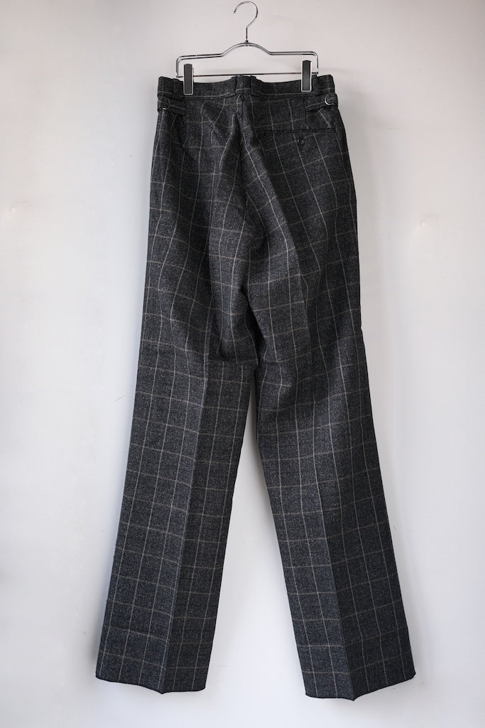 BLACK SIGN 1930s BOSTON CHECK DRESS TROUSERS