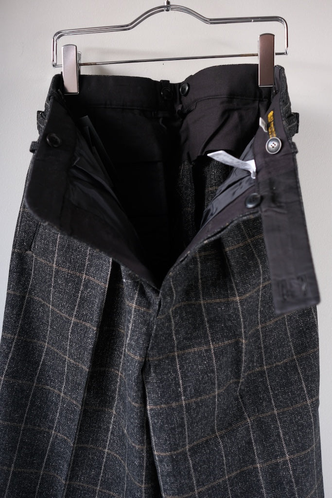 BLACK SIGN 1930s BOSTON CHECK DRESS TROUSERS