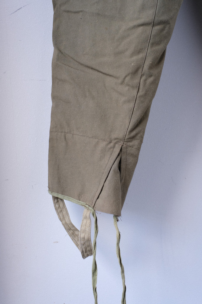 ROMANIAN ARMY MOTORCYCLE PANTS KHAKI grandguignol