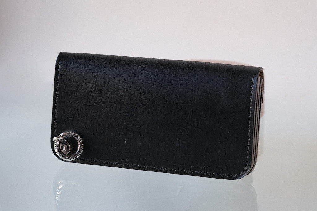 LYNCH SILVER SMITH BIKER WALLET BRIDLE LEATHER