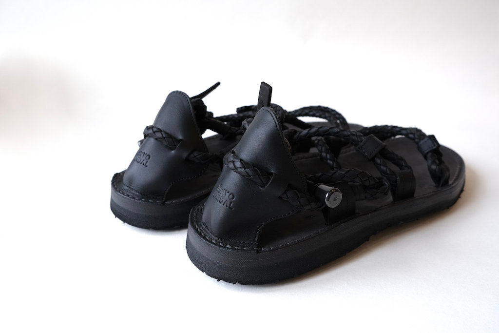 TOKYO SANDAL WARAJI SANDAL BLACK – grandguignol